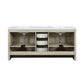 Lexora Lafarre 72" Rustic Acacia Double Bathroom Vanity, White Quartz Top, and White Square Sinks LLF72DKSOD000 - MyBBQDirect