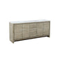 Lexora Lafarre 80" Rustic Acacia Double Bathroom Vanity, White Quartz Top, and White Square Sinks LLF80DKSOD000 - MyBBQDirect