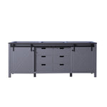 Lexora  Marsyas 84" Dark Grey Vanity Cabinet Only LM342284DB00000 - MyBBQDirect