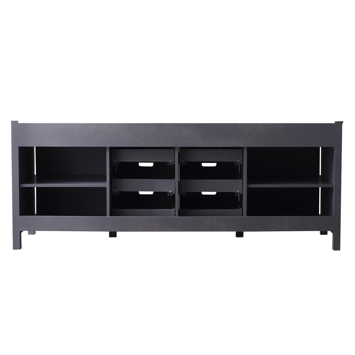 Lexora  Marsyas 84" Dark Grey Vanity Cabinet Only LM342284DB00000 - MyBBQDirect