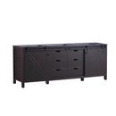 Lexora  Marsyas 84" Brown Vanity Cabinet Only LM342284DC00000