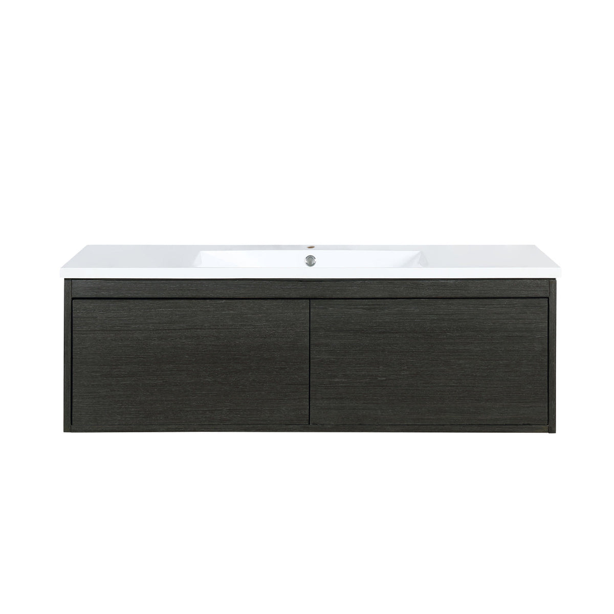 Lexora Sant 48" Iron Charcoal Bathroom Vanity and Acrylic Composite Top with Integrated Sink LS48SRAIS000 - MyBBQDirect