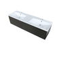Lexora Sant 60" Iron Charcoal Double Bathroom Vanity and Acrylic Composite Top with Integrated Sinks LS60DRAIS000 - MyBBQDirect