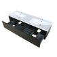 Lexora Sant 60" Iron Charcoal Double Bathroom Vanity and Acrylic Composite Top with Integrated Sinks LS60DRAIS000 - MyBBQDirect