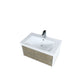 Lexora Scopi 30" Rustic Acacia Bathroom Vanity, Acrylic Composite Top with Integrated Sink, and Balzani Gun Metal Faucet Set LSC30SRAOS000FGM - MyBBQDirect