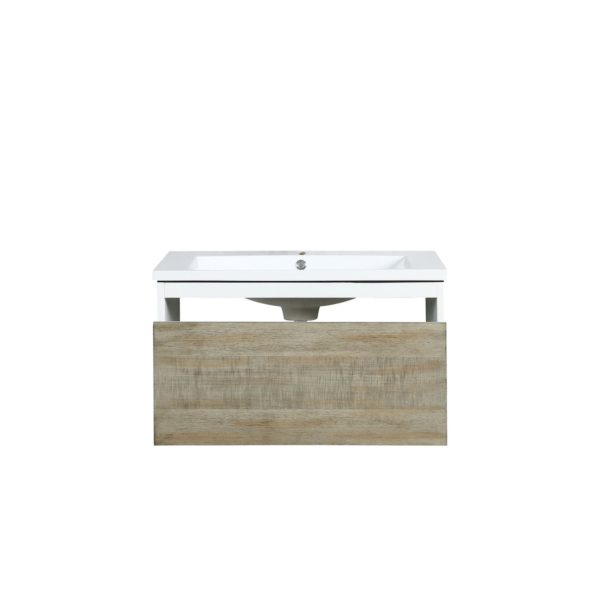 Lexora Scopi 30" Rustic Acacia Bathroom Vanity and Acrylic Composite Top with Integrated Sink LSC30SRAOS000 - MyBBQDirect