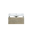 Lexora Scopi 30" Rustic Acacia Bathroom Vanity and Acrylic Composite Top with Integrated Sink LSC30SRAOS000