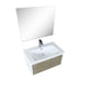 Lexora Scopi 30" Rustic Acacia Bathroom Vanity, Acrylic Composite Top with Integrated Sink, Labaro Brushed Nickel Faucet Set, and 28" Frameless Mirror LSC30SRAOSM28FBN - MyBBQDirect