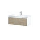 Lexora Scopi 36" Rustic Acacia Bathroom Vanity, Acrylic Composite Top with Integrated Sink, and Labaro Brushed Nickel Faucet Set LSC36SRAOS000FBN - MyBBQDirect