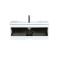 Lexora Scopi 36" Rustic Acacia Bathroom Vanity, Acrylic Composite Top with Integrated Sink, and Labaro Brushed Nickel Faucet Set LSC36SRAOS000FBN - MyBBQDirect