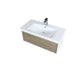 Lexora Scopi 36" Rustic Acacia Bathroom Vanity, Acrylic Composite Top with Integrated Sink, and Labaro Brushed Nickel Faucet Set LSC36SRAOS000FBN - MyBBQDirect