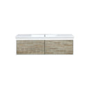 Lexora Scopi 48" Rustic Acacia Bathroom Vanity and Acrylic Composite Top with Integrated Sink LSC48SRAOS000