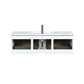 Lexora Scopi 48" Rustic Acacia Bathroom Vanity, Acrylic Composite Top with Integrated Sink, Labaro Rose Gold Faucet Set, and 43" Frameless Mirror LSC48SRAOSM43FRG