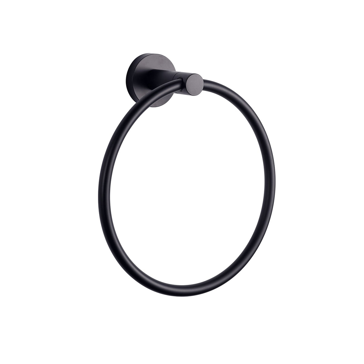 Lexora Bagno Nera Stainless Steel Towel Ring - Matte Black LTR16152MB - MyBBQDirect