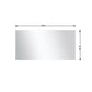 Lexora Zilara 55" Black and Grey Double Vanity, Castle Grey Marble Tops, White Square Sinks, and 53" Frameless Mirror - LZ342255SLISM53 - MyBBQDirect