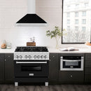 ZLINE 48 in. Stainless Steel Range Hood with Stainless Steel Handle and Colored Shell Options (KB4STX-48) - MyBBQDirect