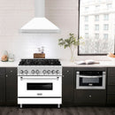 ZLINE 48 in. Stainless Steel Range Hood with Stainless Steel Handle and Colored Shell Options (KB4STX-48) - MyBBQDirect