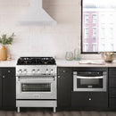 ZLINE 30 in. Stainless Steel Range Hood with Stainless Steel Handle and Colored Shell Options (KB4STX-30) - MyBBQDirect