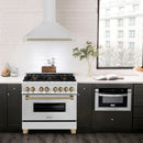 ZLINE 36 in. Autograph Edition Stainless Steel Range Hood with Stainless Steel Shell and Accents (KB4STZ-36) - MyBBQDirect