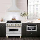 ZLINE 36 in. Autograph Edition Stainless Steel Range Hood with Stainless Steel Shell and Accents (KB4STZ-36) - MyBBQDirect