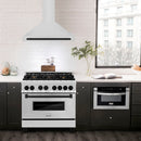 ZLINE 36 in. Autograph Edition Stainless Steel Range Hood with Stainless Steel Shell and Accents (KB4STZ-36) - MyBBQDirect