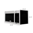 ZLINE 30 in. Recirculating Over the Range Convection Microwave Oven with Traditional Handle and Charcoal Filters in Fingerprint Resistant Stainless Steel (MWO-OTRCFH-30-SS)