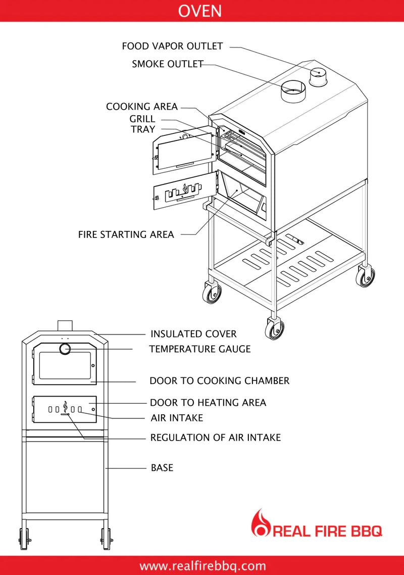 Ñuke BBQ Wood Fired Outdoor Oven 60