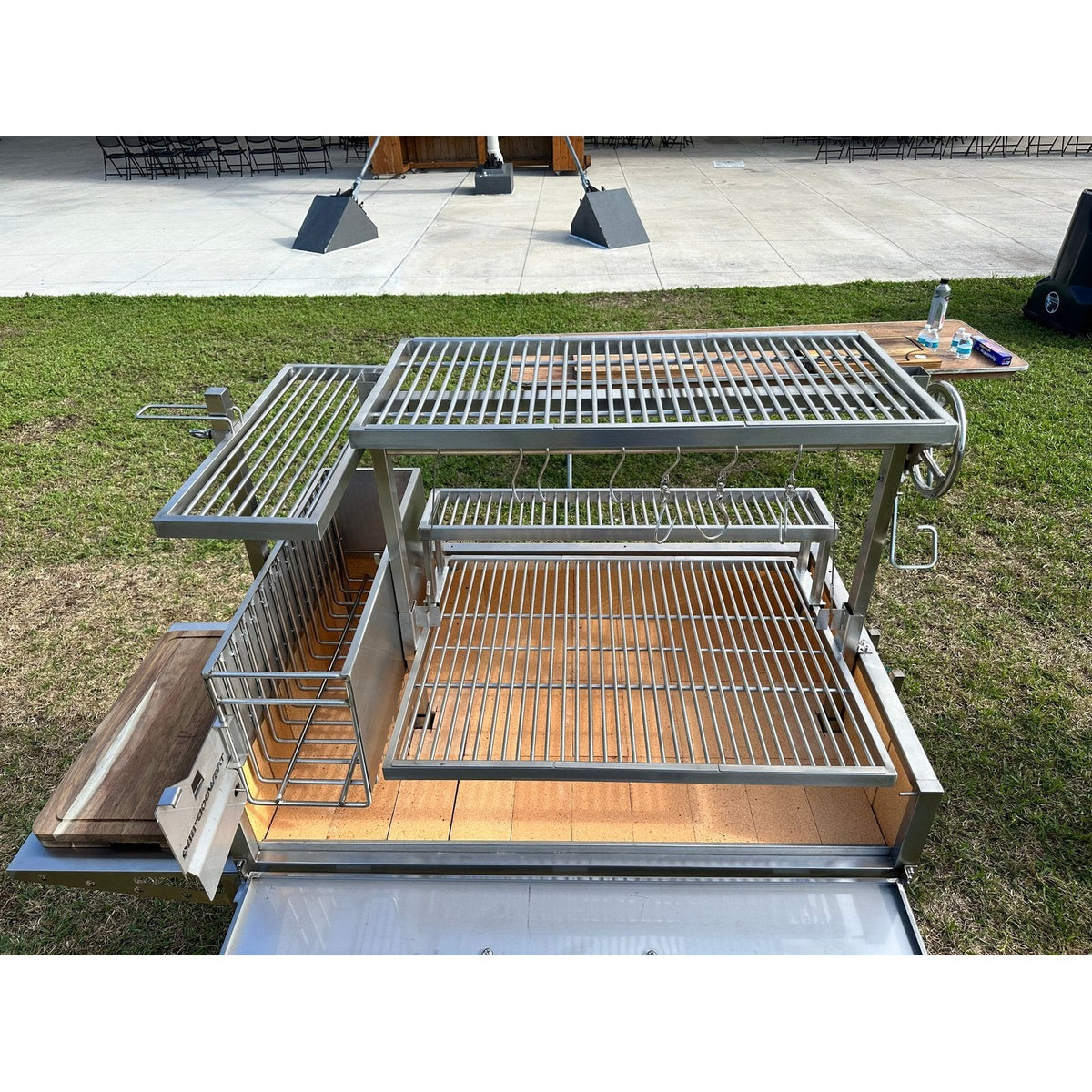 Tagwood BBQ XL Argentine Wood Fire & Charcoal Grill | BBQ23SS -OPEN FIRE COOKING-