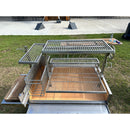 Tagwood BBQ XL Argentine Wood Fire & Charcoal Grill | BBQ23SS -OPEN FIRE COOKING-