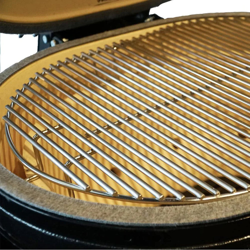 Primo Jack Daniels Edition Oval XL 400 Ceramic Kamado Grill With Stainless Steel Grates - PGCXLHJ