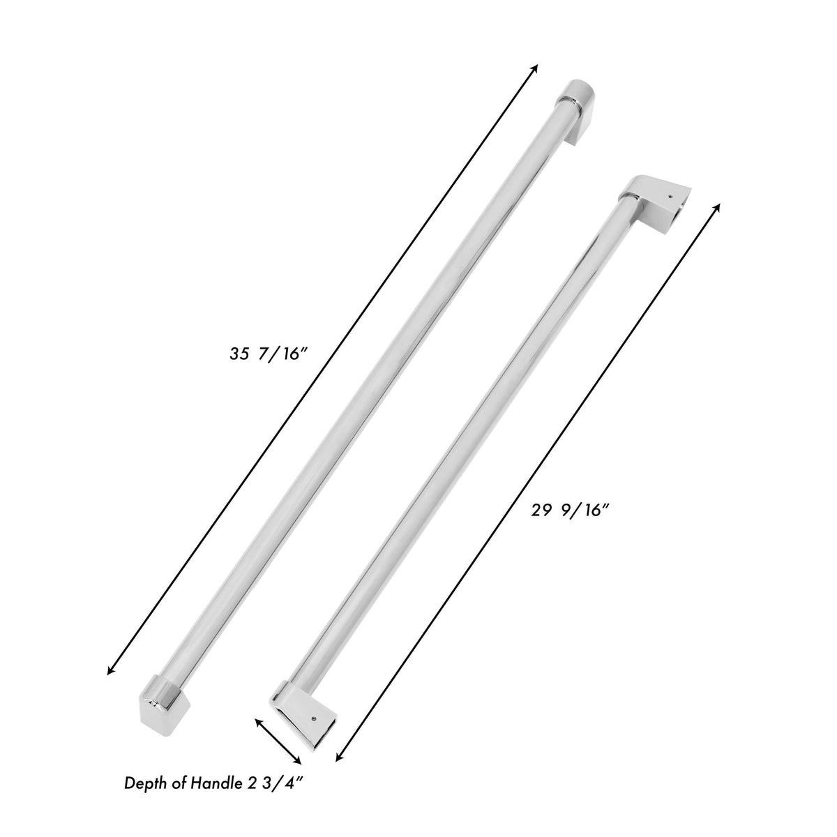 Panels & Handles Only- ZLINE 36 in. Refrigerator Panels in Stainless Steel for a 36 in. Built-in Refrigerator (RPBIV-304-36) - MyBBQDirect