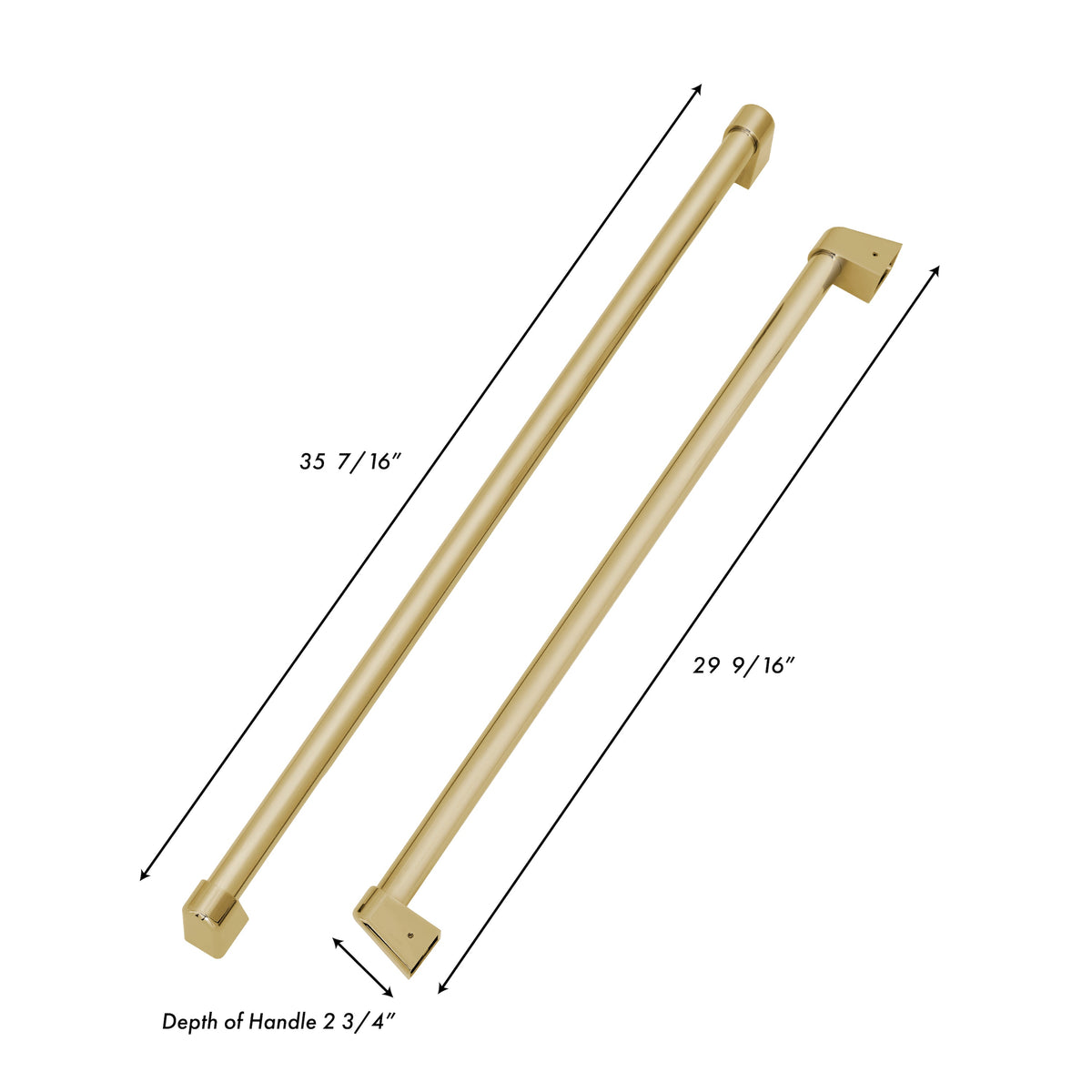 ZLINE 60 in. Autograph Edition Built-in Refrigerator Handle with Accents for RBIV-60 - MyBBQDirect