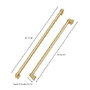 ZLINE 60 in. Autograph Edition Built-in Refrigerator Handle with Accents for RBIV-60 - MyBBQDirect