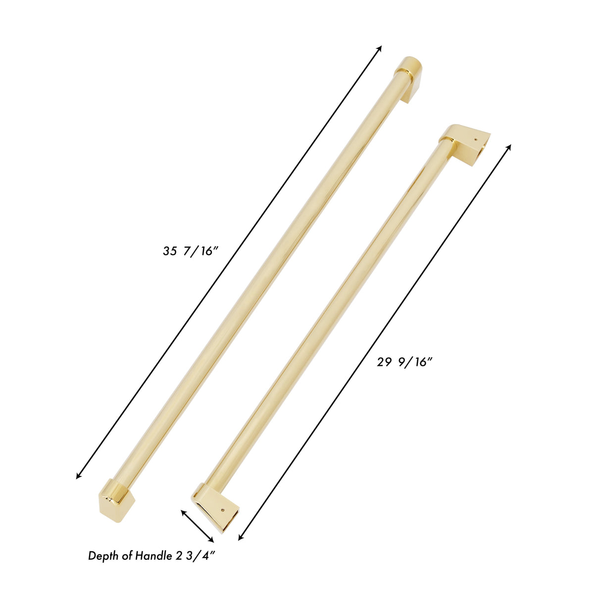 ZLINE 36 in. Autograph Edition Built-in Refrigerator Handle with Accents for RBIV-36 - MyBBQDirect