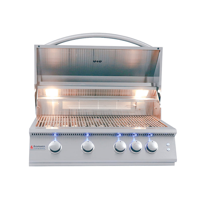 32" Premier Built-In Grill w/ LED Lights - RJC32AL