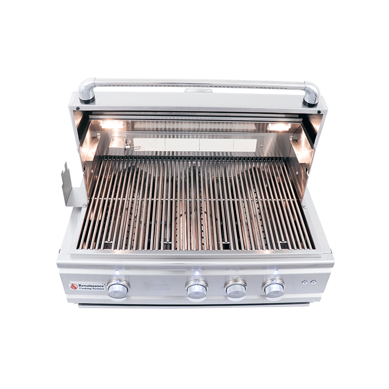 30" Cutlass Pro Built-In Grill W/ Window - RON30AW