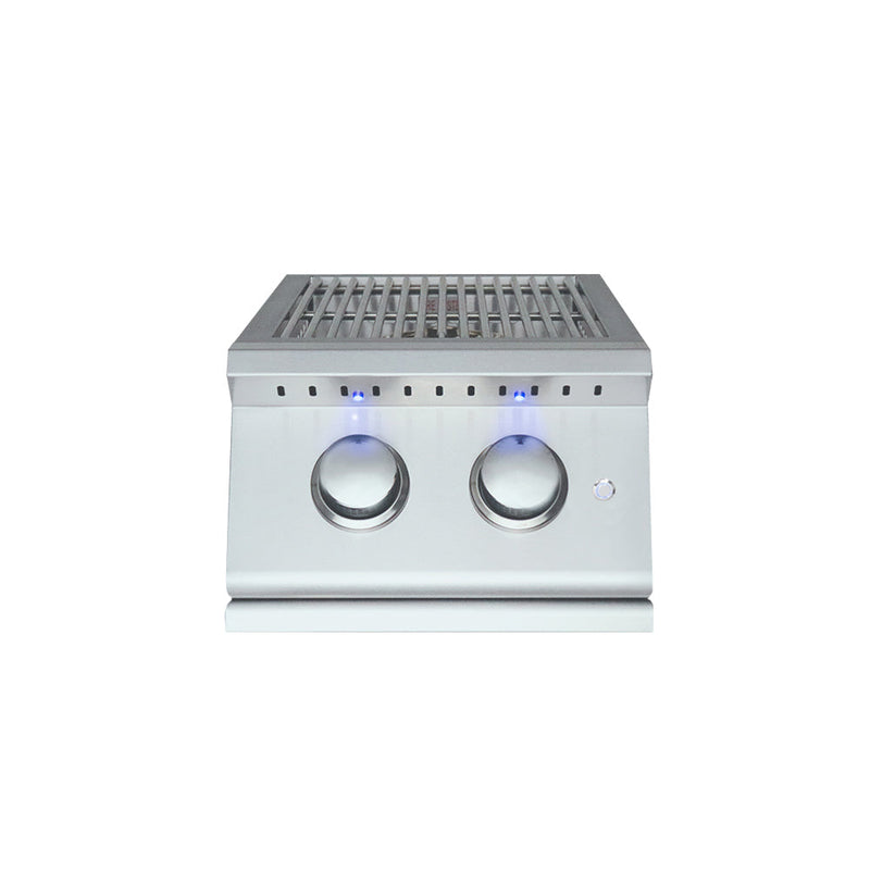 Premier Double Side Burner w/ LED Lights - RJCSSBL