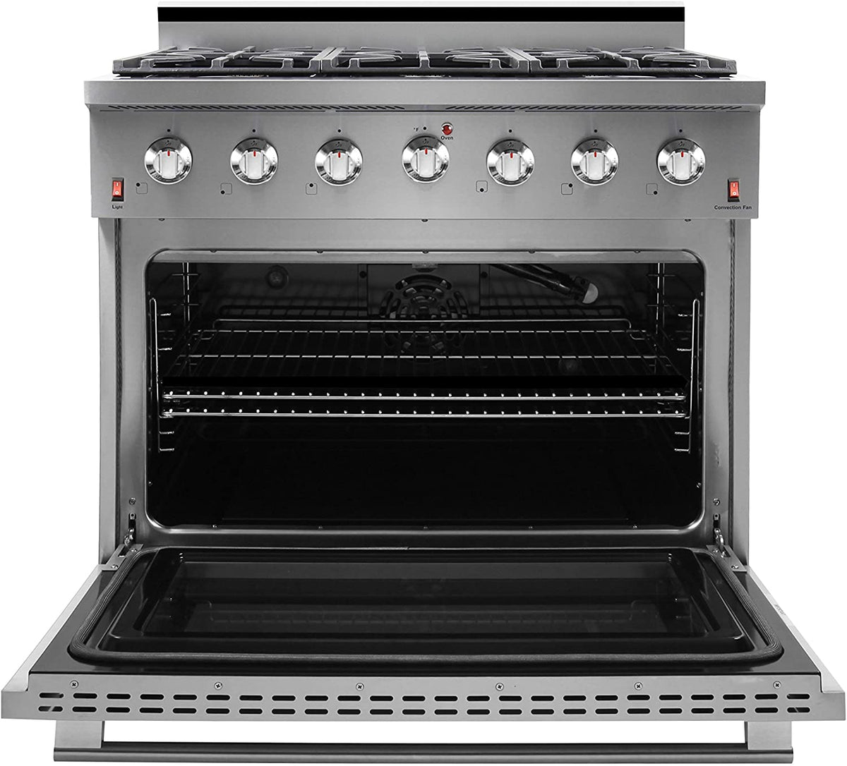 NXR 36" Propane Gas Range & Under Cabinet Hood Bundle, Stainless Steel SC3611LPRHBD - MyBBQDirect