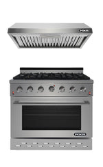 NXR 36 in. Natural Gas Range and Under Cabinet Range Hood Package, SC3611EHBD - MyBBQDirect