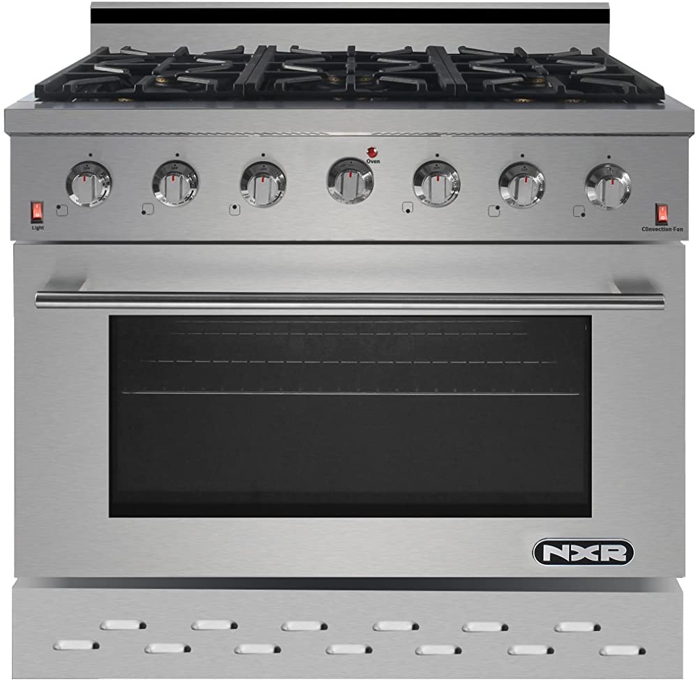 NXR 36 in. Natural Gas Range and Under Cabinet Range Hood Package, SC3611EHBD - MyBBQDirect