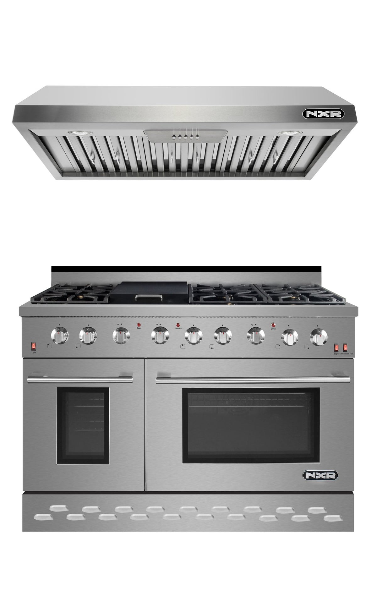 NXR 48 in. Natural Gas Range and Under Cabinet Range Hood Package, SC4811EHBD - MyBBQDirect
