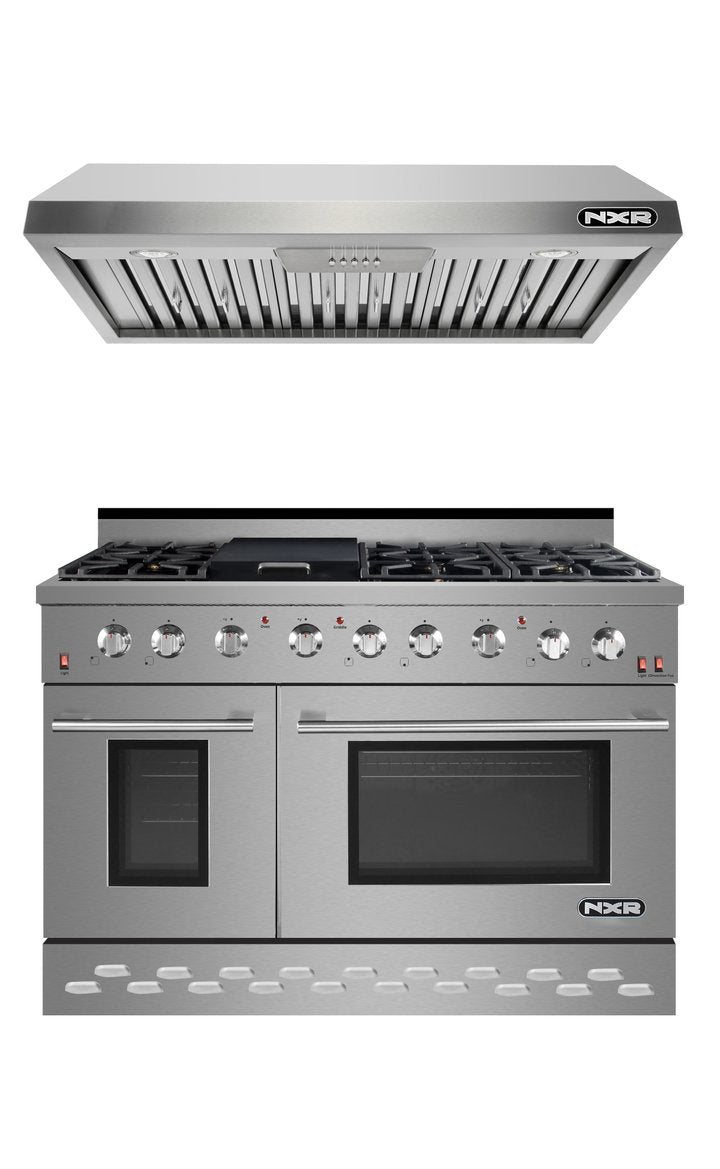 NXR 48 in. Natural Gas Range and Under Cabinet Range Hood Package, SC4811EHBD - MyBBQDirect