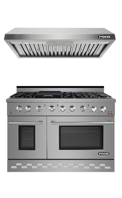 NXR 48 in. Natural Gas Range and Under Cabinet Range Hood Package, SC4811EHBD - MyBBQDirect
