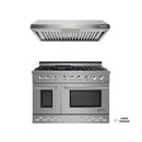 NXR 48 in. Propane Gas Range and Under Cabinet Range Hood Package, SC4811LPEHBD