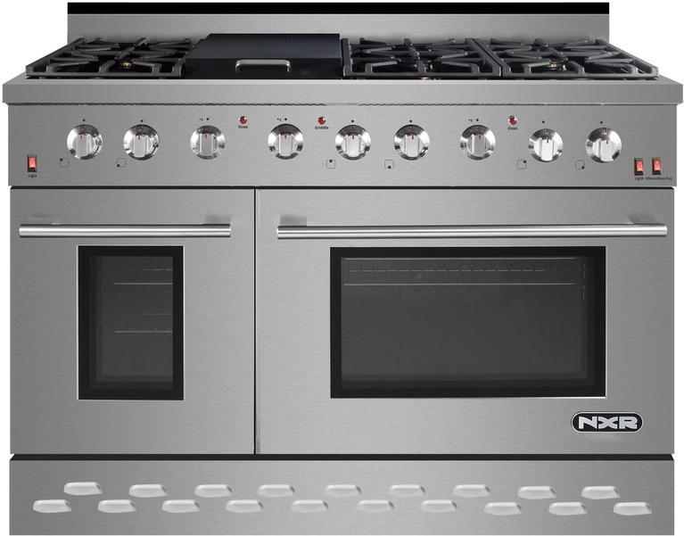 NXR 48 in. 7.2 cu.ft. Pro-Style Propane Gas Range with Convection Oven in Stainless Steel, SC4811LP - MyBBQDirect
