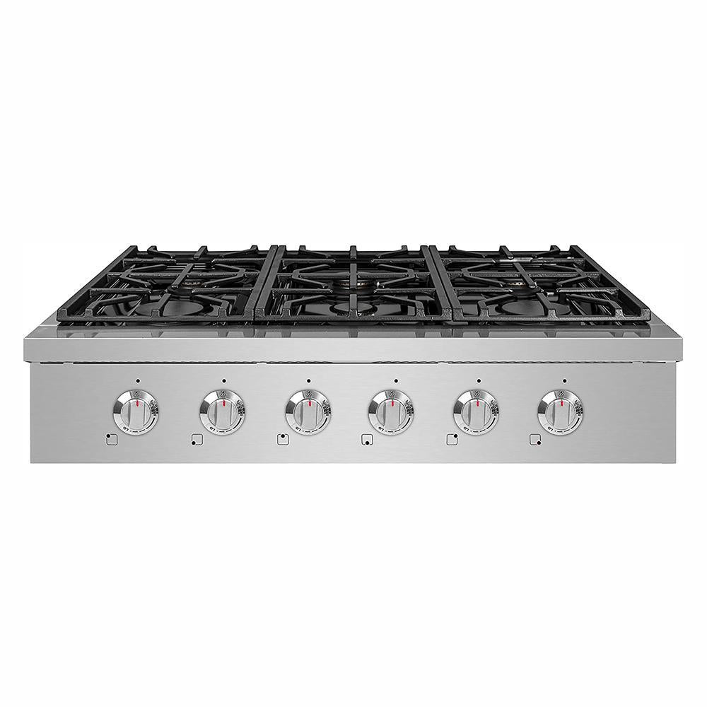 NXR 36" Propane Gas Cooktop & Under Cabinet Hood Bundle, Stainless Steel SCT3611LPEHBD - MyBBQDirect