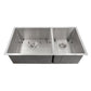 ZLINE 36 in. Chamonix Undermount Double Bowl Kitchen Sink with Bottom Grid (SR60D-36) - MyBBQDirect