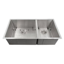 ZLINE 36 in. Chamonix Undermount Double Bowl Kitchen Sink with Bottom Grid (SR60D-36) - MyBBQDirect