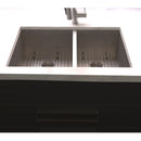 ZLINE 36 in. Chamonix Undermount Double Bowl Kitchen Sink with Bottom Grid (SR60D-36) - MyBBQDirect