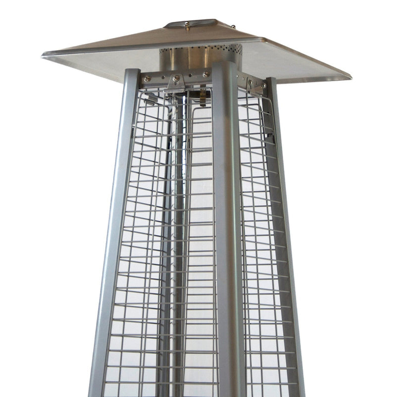 RADtec 89" Tower Flame Propane Patio Heater - Dark Brown Wicker